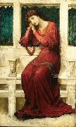 John Melhuish Strudwick, When Sorrow comes to Summerday Roses bloom in Vain
